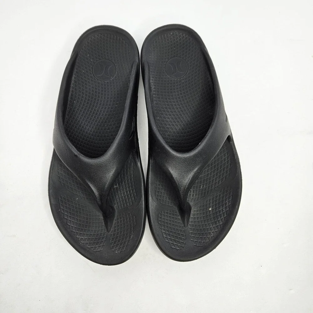 Under Armour Hurley Black Flip Flops Mens Size 9‎ Heel To Toe 11.5